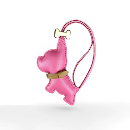 French Bulldog PU Leather Bag Charm