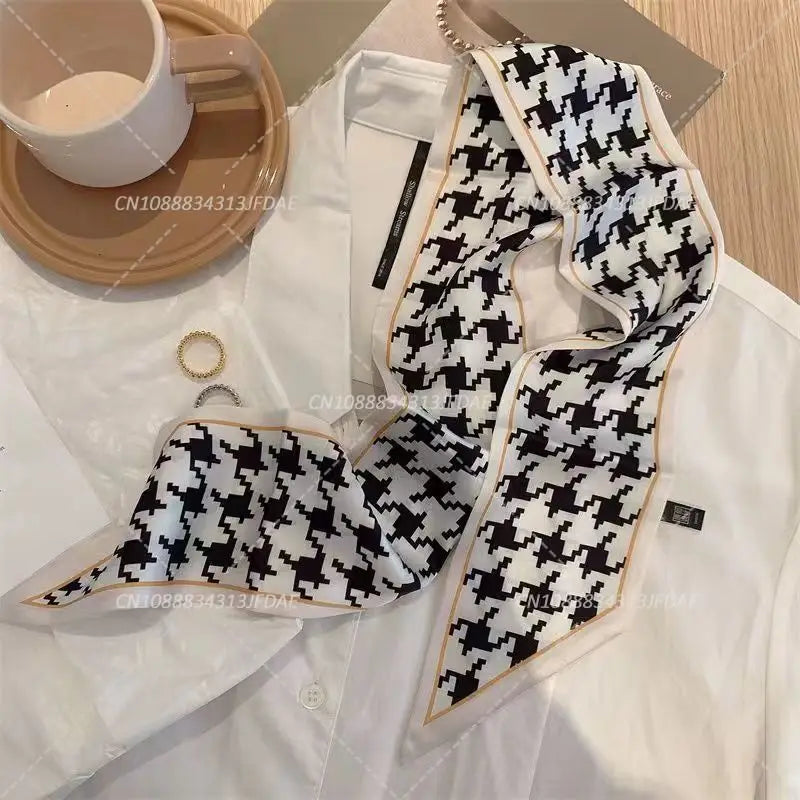 Silk Satin Scarf Bag Handle
