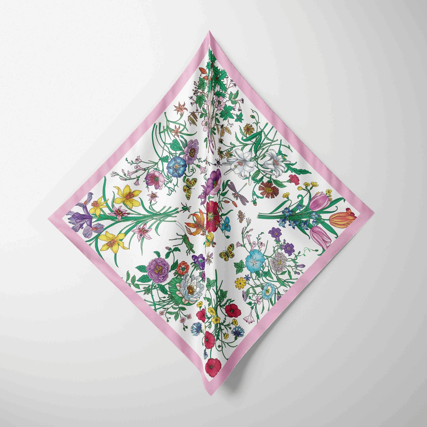 Designer Print Chiffon Square Scarf
