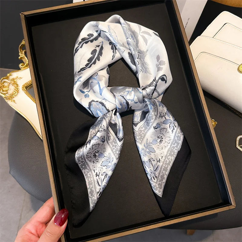 Paisley Print Square Scarf