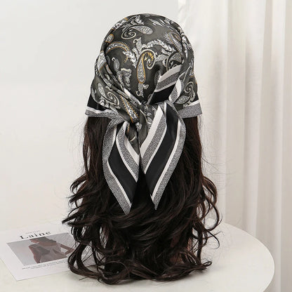 Floral Square Silk Scarf