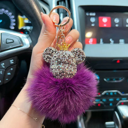 Diamond Bear Keychain & Bag Charm