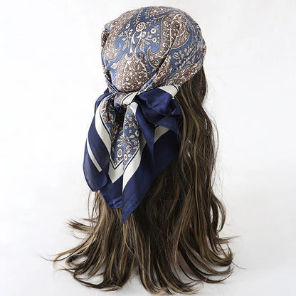Floral Square Silk Scarf