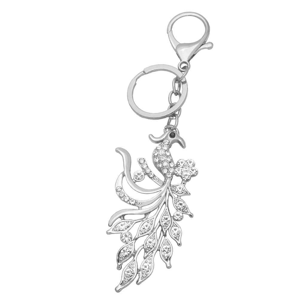 Rhinestone Fairy Angel Wings Keychains