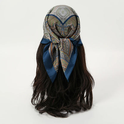 Floral Square Silk Scarf