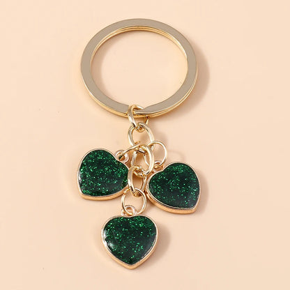Enamel Love Heart Keychain