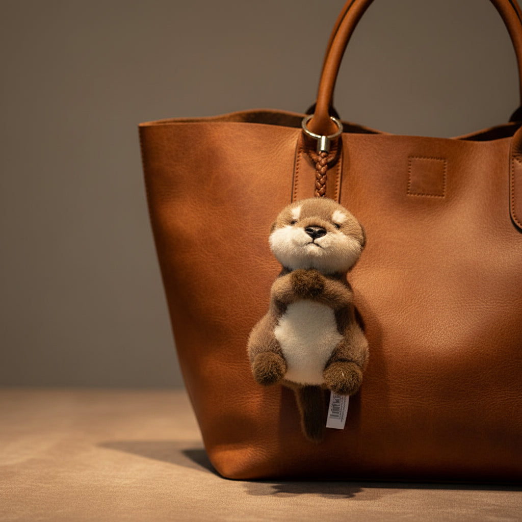 Otter Plush Bag Charm Keychain