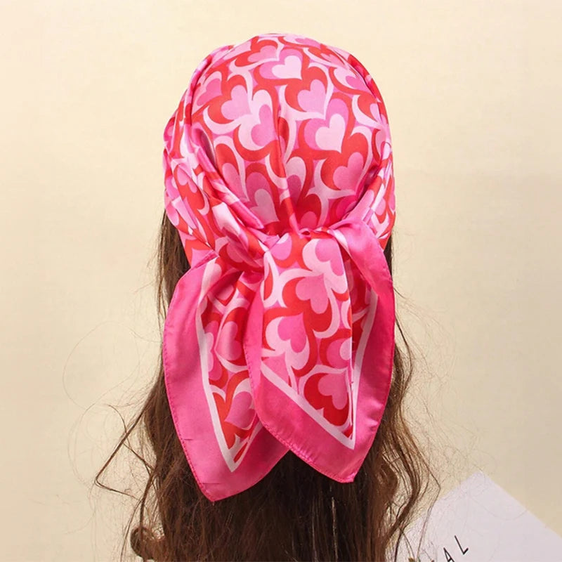 Floral Square Silk Scarf