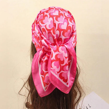 Floral Square Silk Scarf