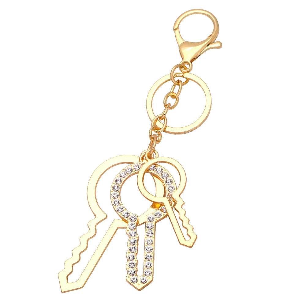 Rhinestone Fairy Angel Wings Keychains
