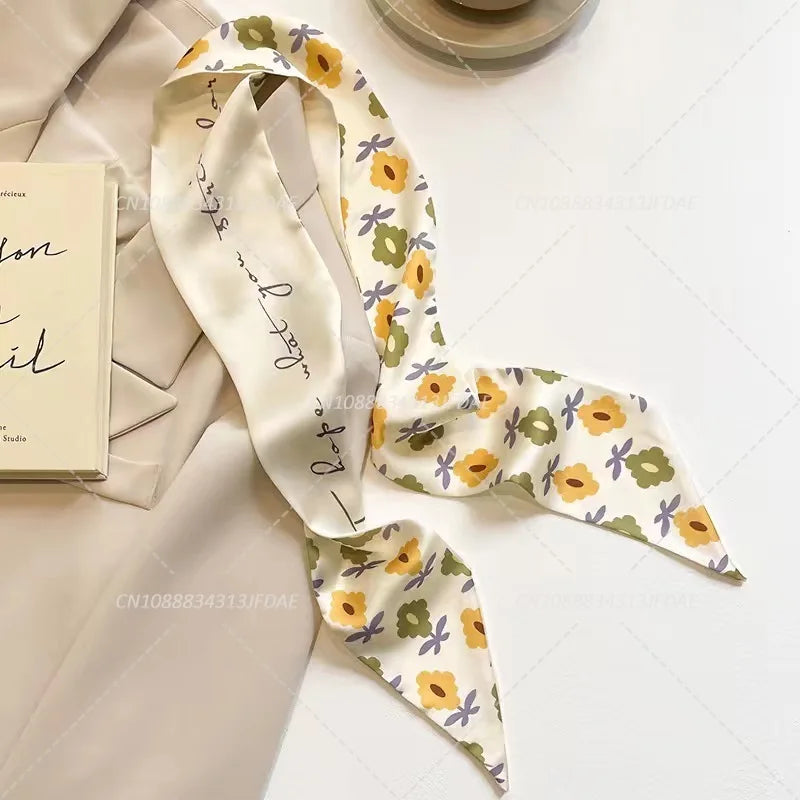Silk Satin Scarf Bag Handle