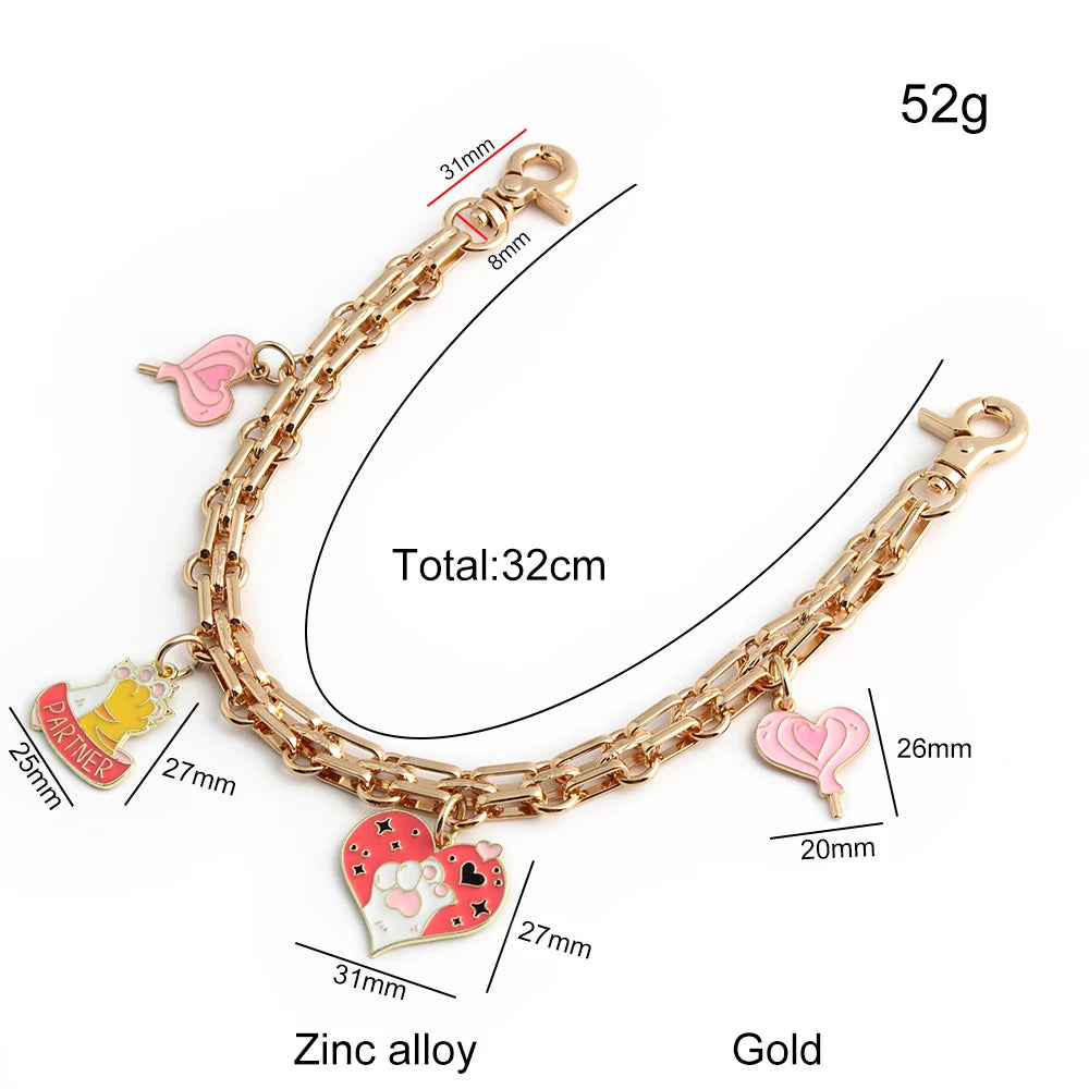 Romantic Love Bag Extension Chain