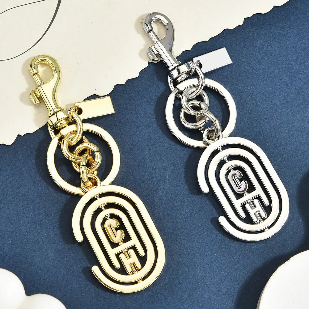 Spinning Initial Bag Charm