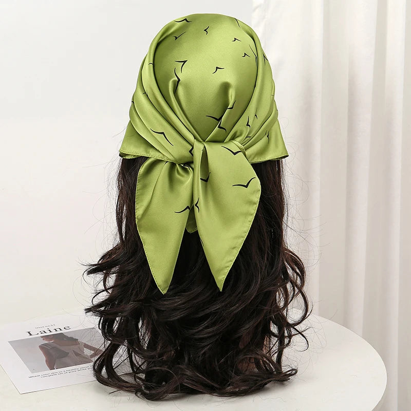 Floral Square Silk Scarf