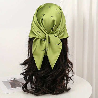 Floral Square Silk Scarf