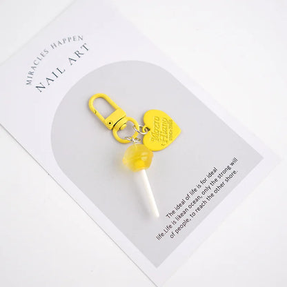 Sweet Lollipop Keychain Charm
