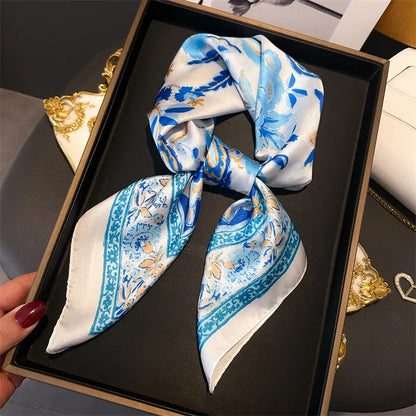 Paisley Print Square Scarf