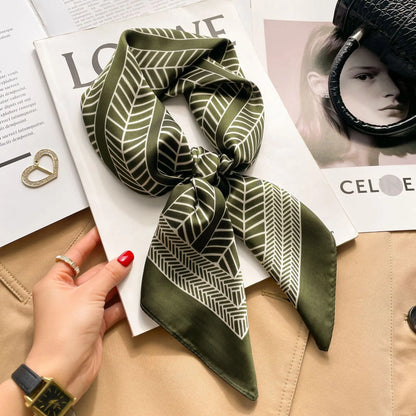 Floral Silk Square Scarf