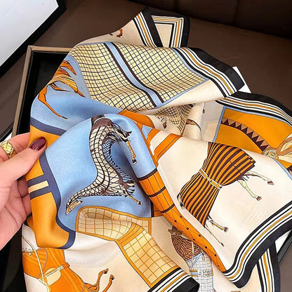 Luxury Print Square Scarf