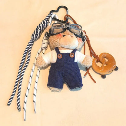 Plush Bear Bag Charm Keychain