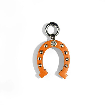 Leather Boot & Horseshoe Bag Charm