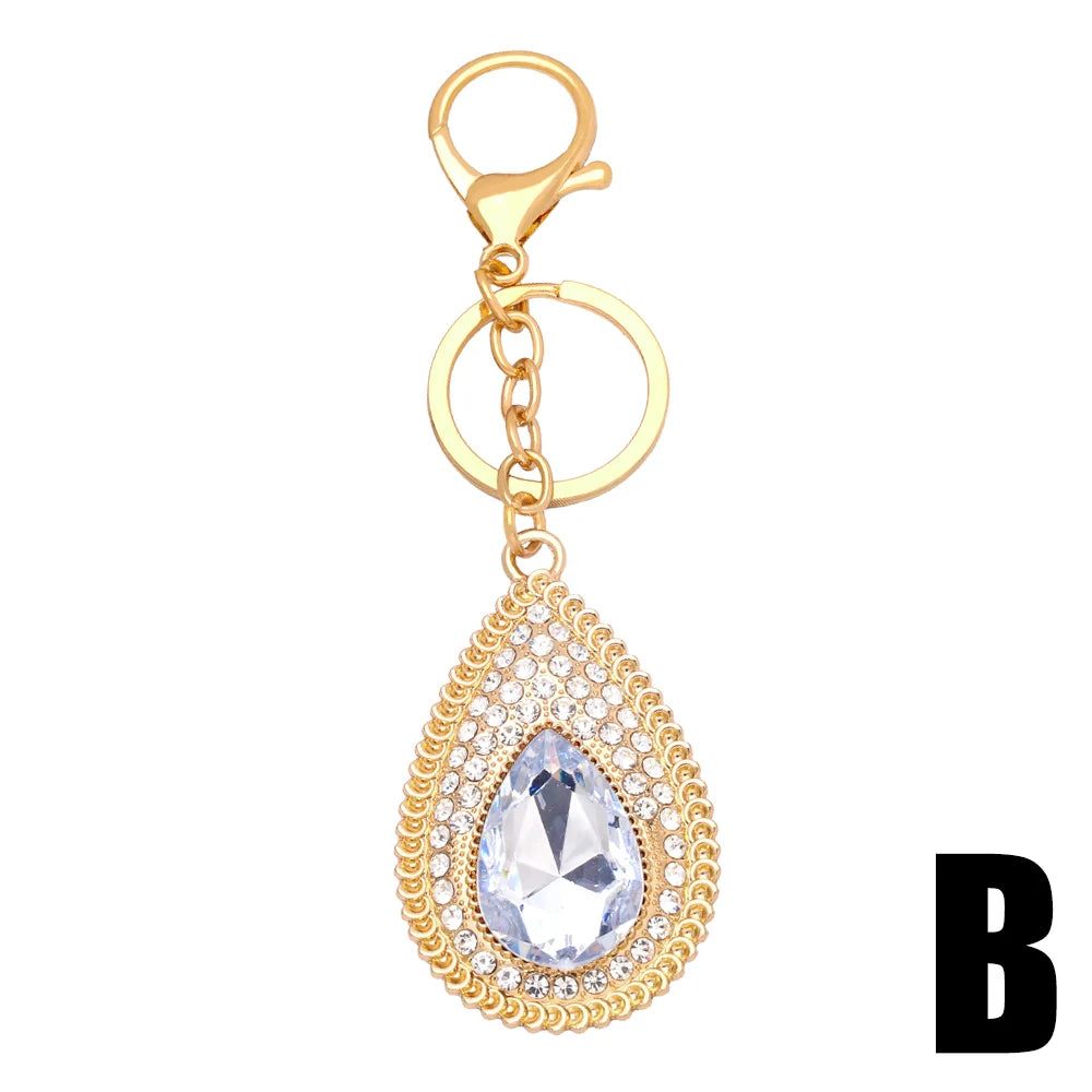 Rhinestone Fairy Angel Wings Keychains