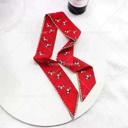 Silk Satin Scarf Bag Handle