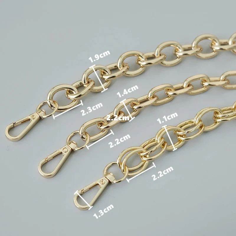 Gold Metal Chain Bag Strap