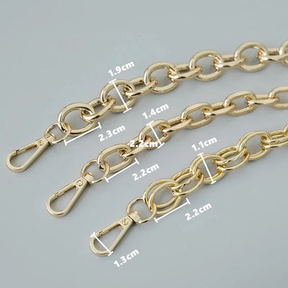 Gold Metal Chain Bag Strap