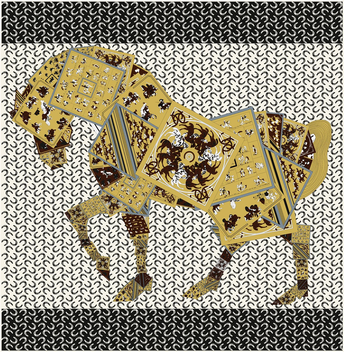 Classic Large Silk Square Scarf