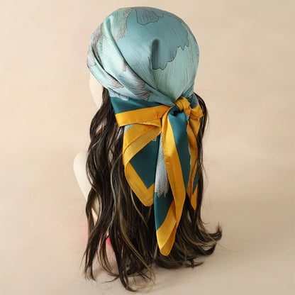 Floral Square Silk Scarf