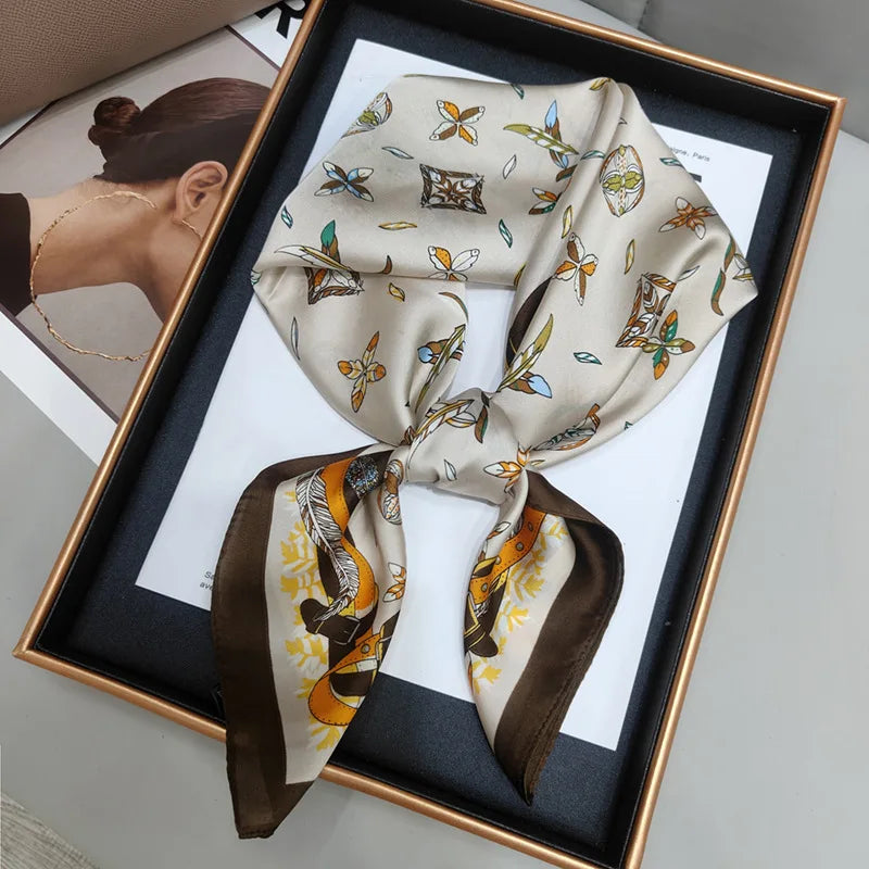 Luxury Print Square Scarf