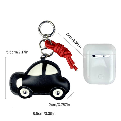 Leather Car Keychain Charm