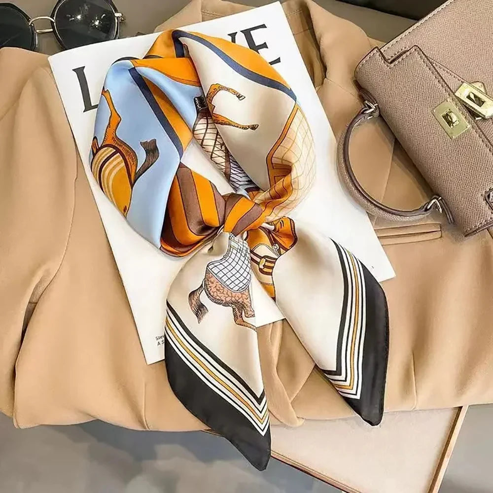 Luxury Print Square Scarf