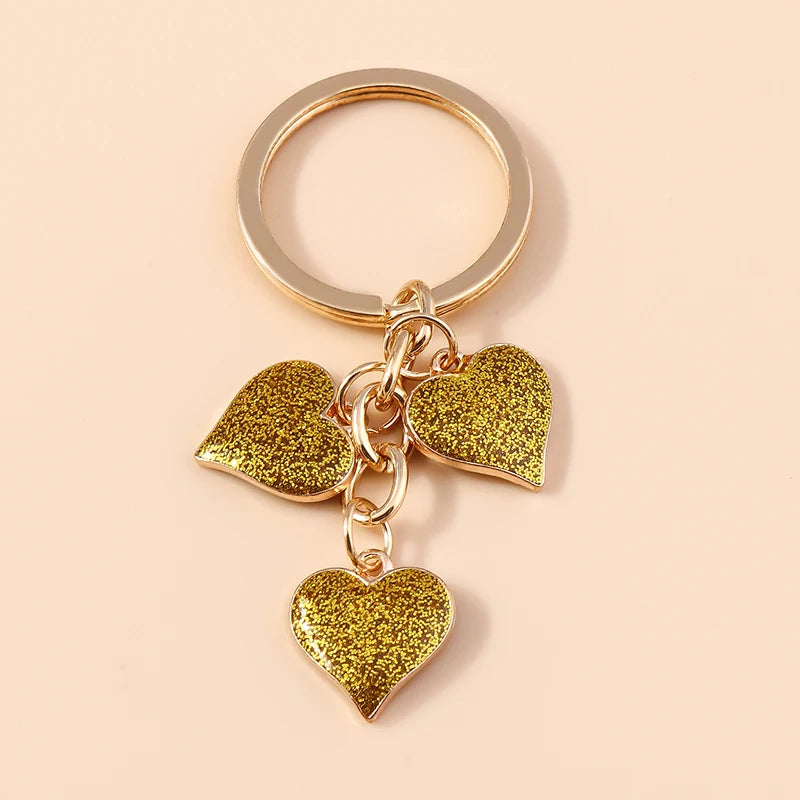Enamel Love Heart Keychain