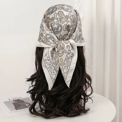 Floral Square Silk Scarf