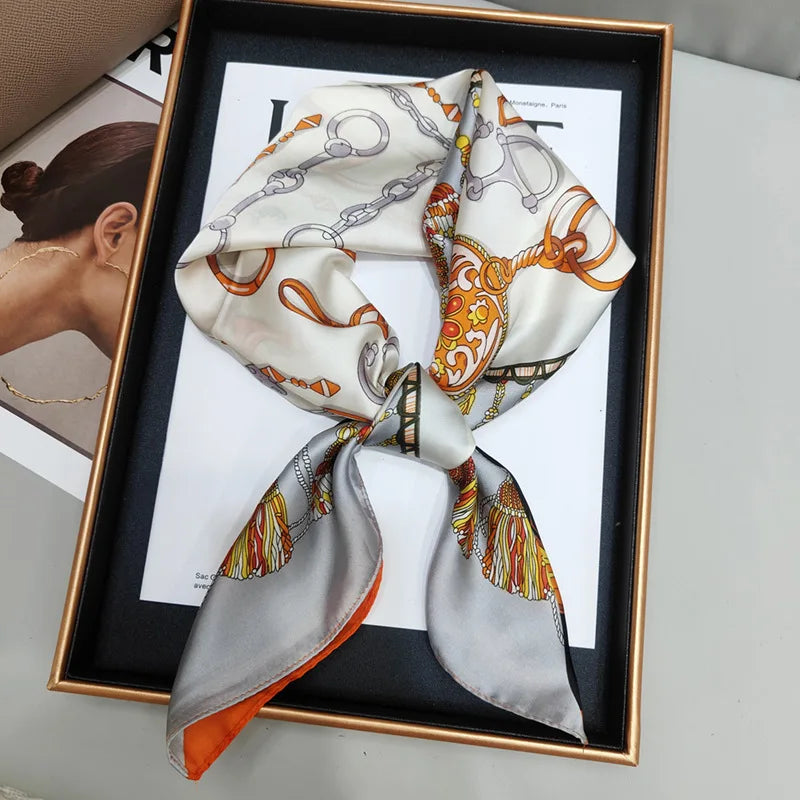 Luxury Print Square Scarf