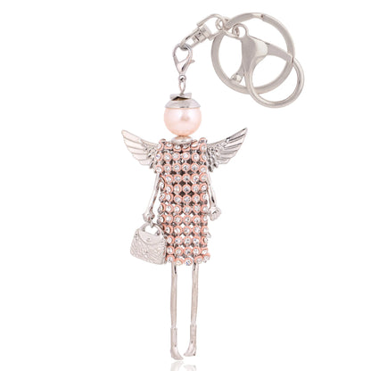 Crystal Rhinestone Bag Charm Keychain