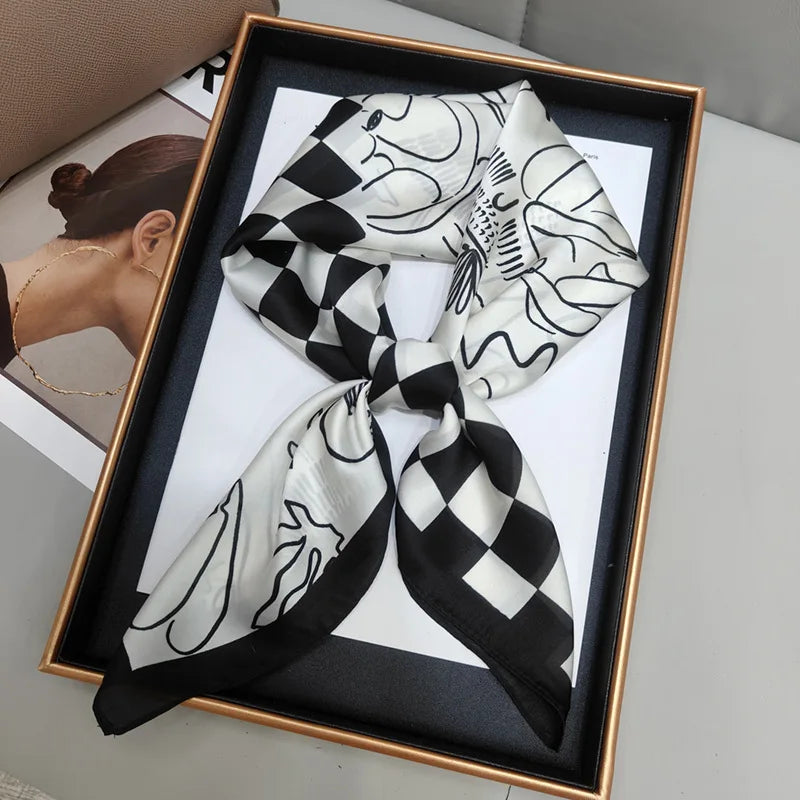 Luxury Print Square Scarf