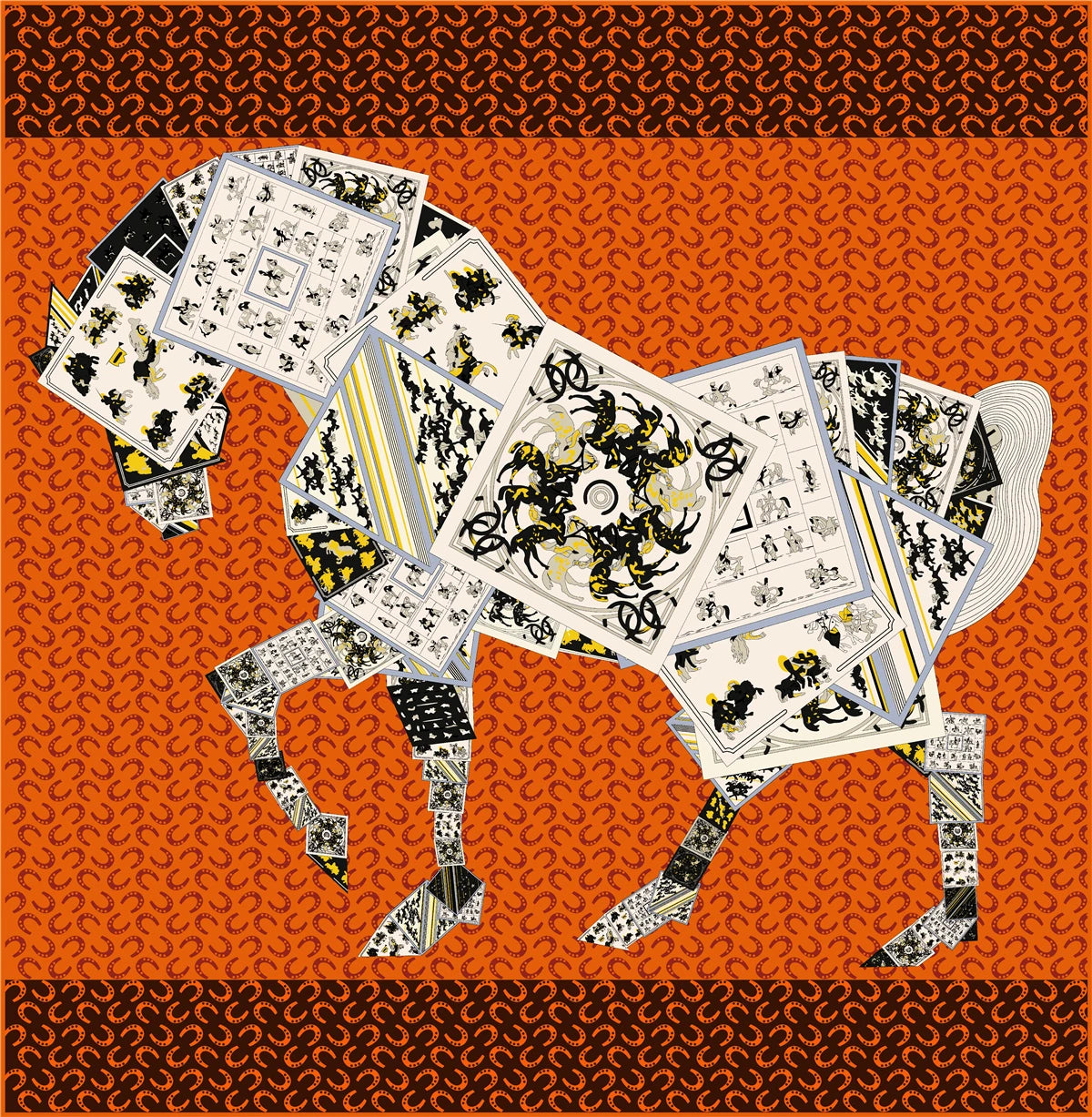 Classic Large Silk Square Scarf