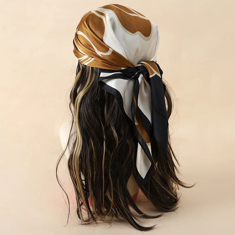 Floral Square Silk Scarf
