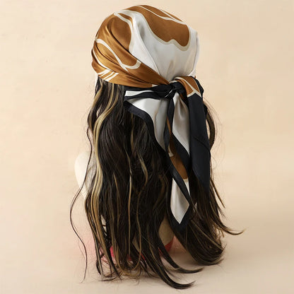 Floral Square Silk Scarf