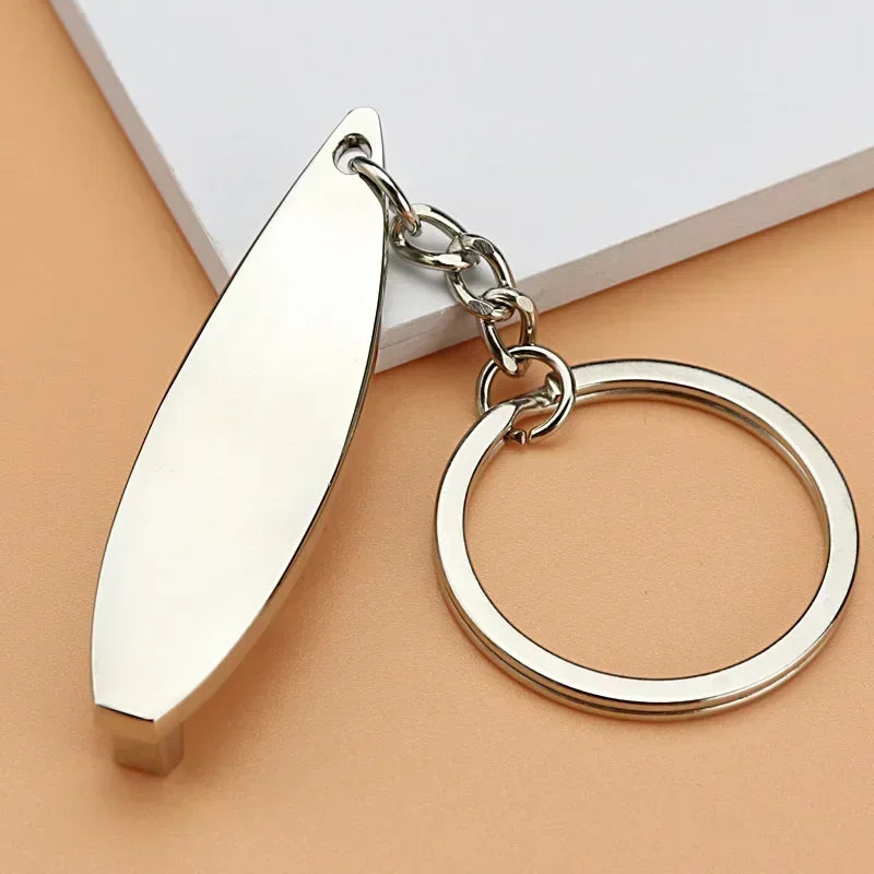 Letter C Circular Keychain — Pink & Purple Macaron