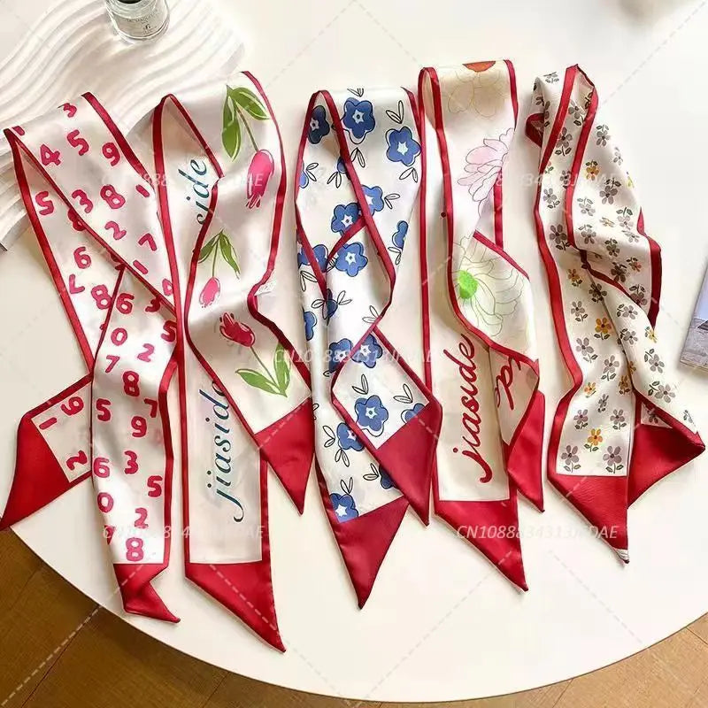 Silk Satin Scarf Bag Handle