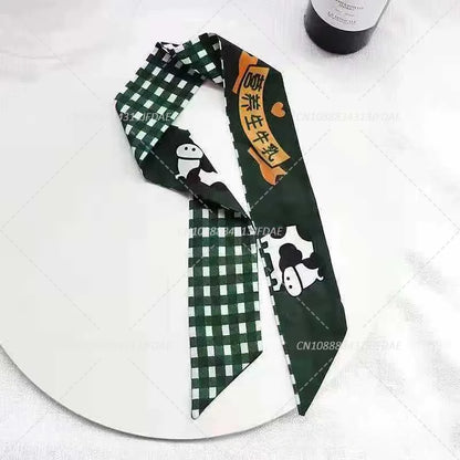 Silk Satin Scarf Bag Handle