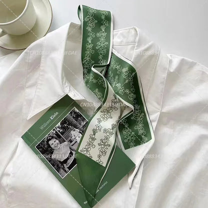 Silk Satin Scarf Bag Handle