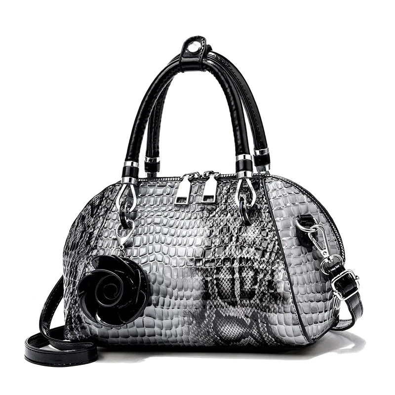 Fashion Yellow Crocodile Tote Bag