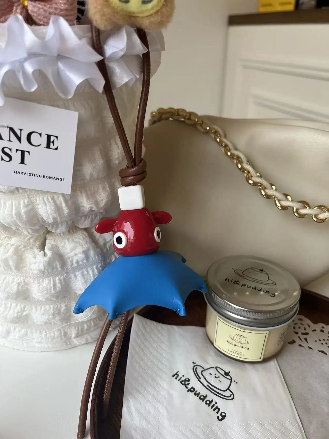 Cute Ghost Tassel Bag Charm