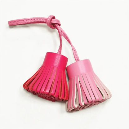 Candy Color Sheepskin Fringe Bag Charm