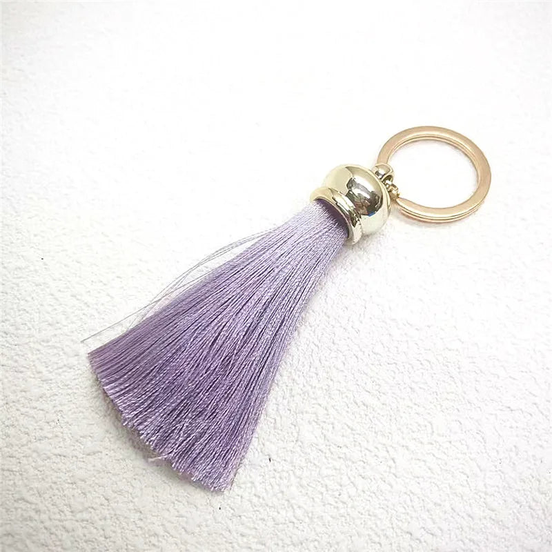 Silk Tassel Keychain — Colorful Bag & Car Charm